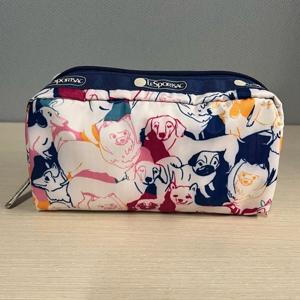 LeSportsac Cosmetics Pouch Dog Print